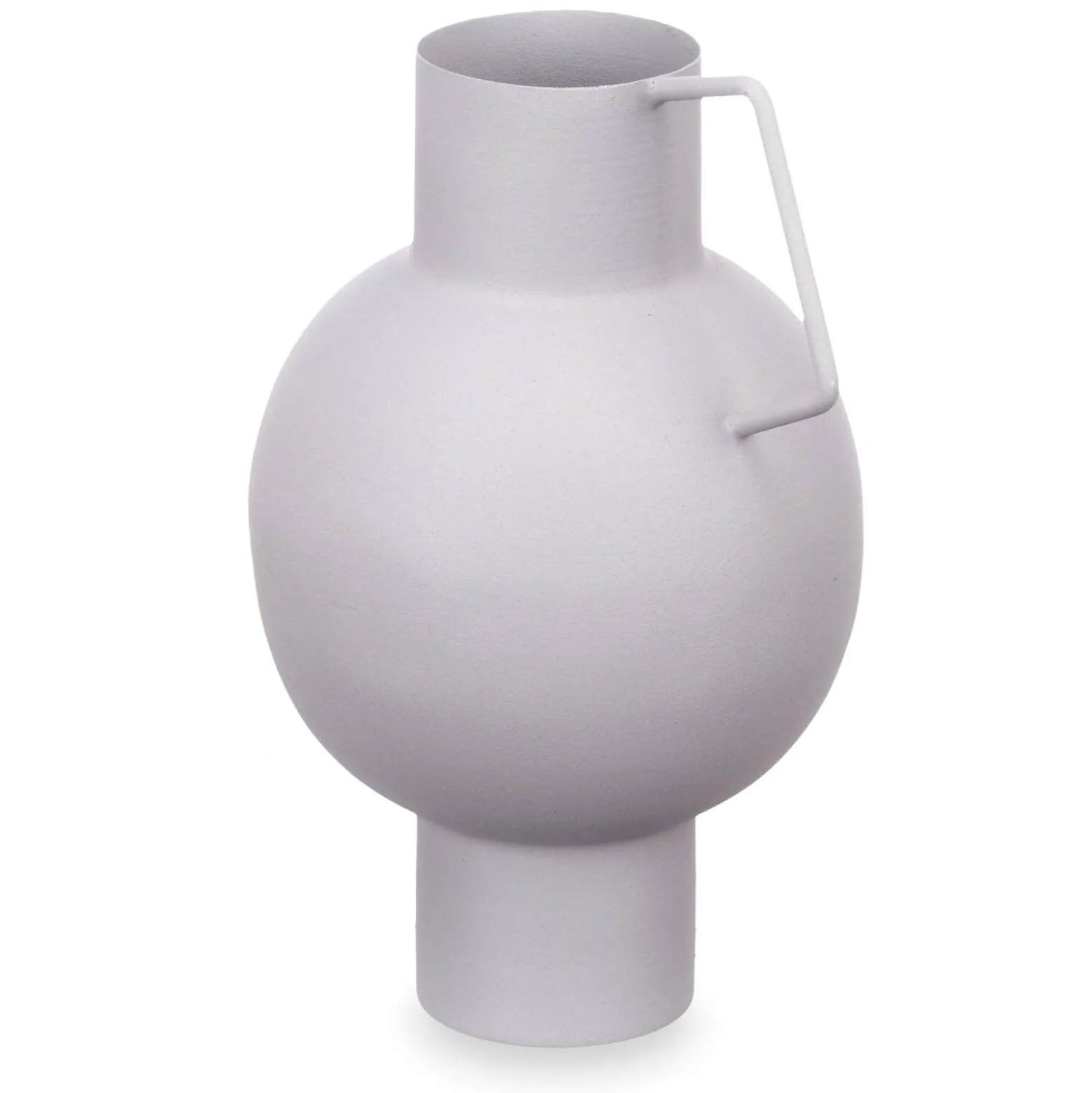 Wazon metalowy w pastelowym kolorze, wys. 23 cm