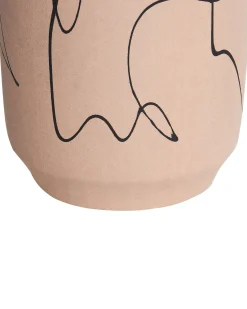 Wazon na kwiaty dekoracja z kamionki