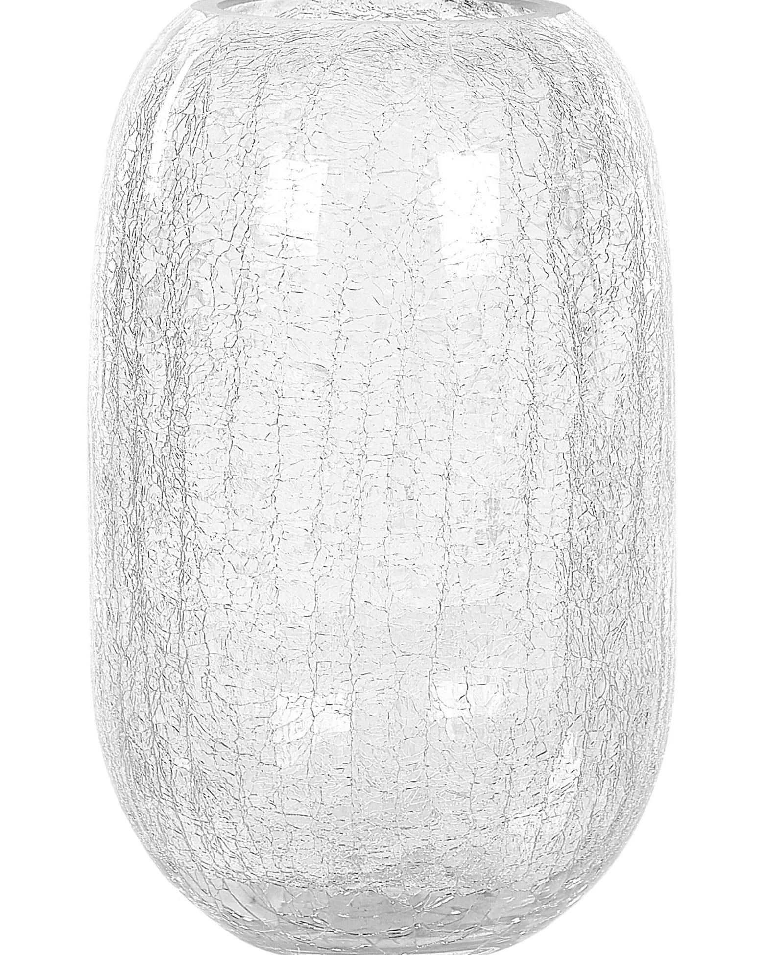 Wazon na kwiaty ozdobny szklany 28cm transparentny