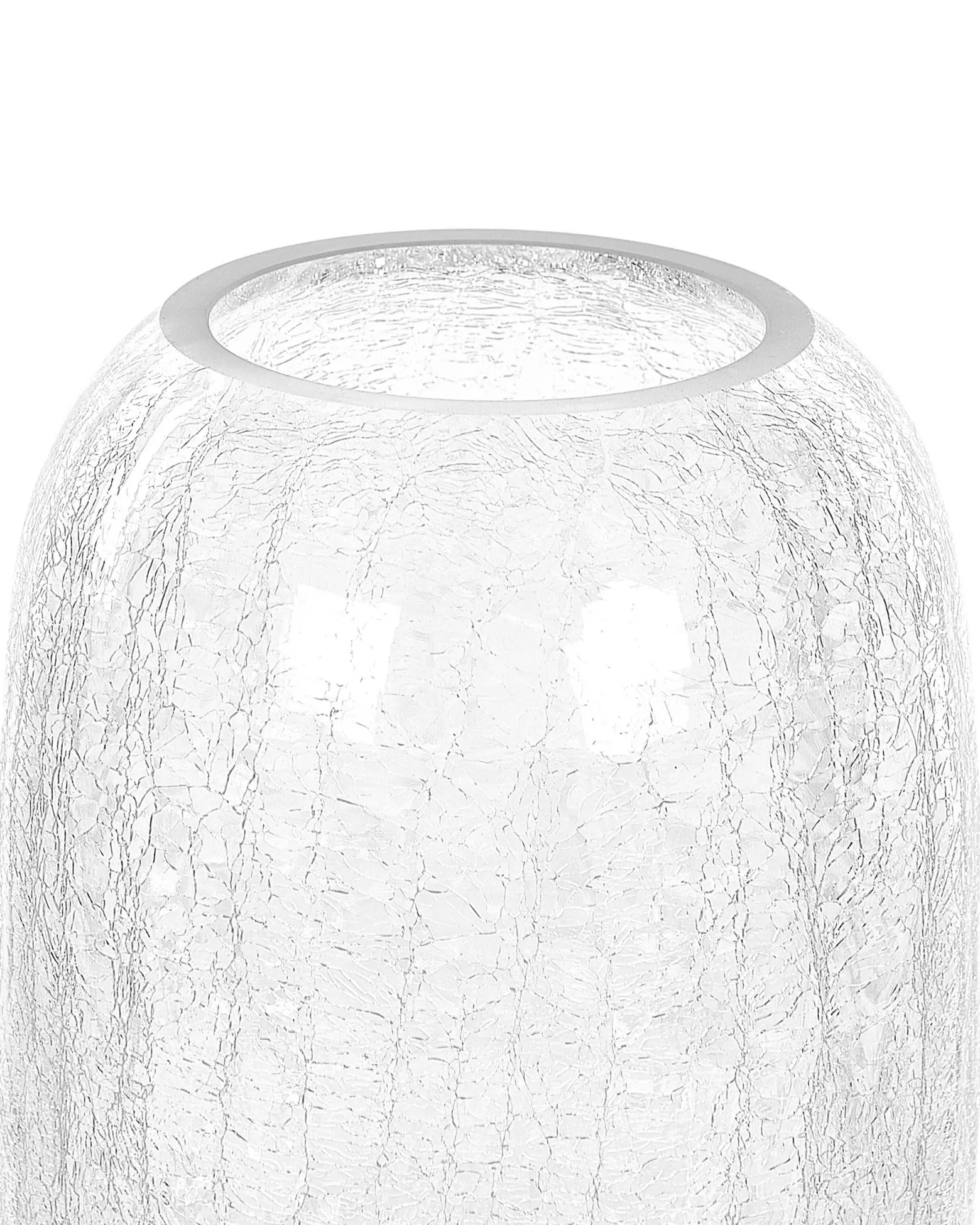 Wazon na kwiaty ozdobny szklany 28cm transparentny