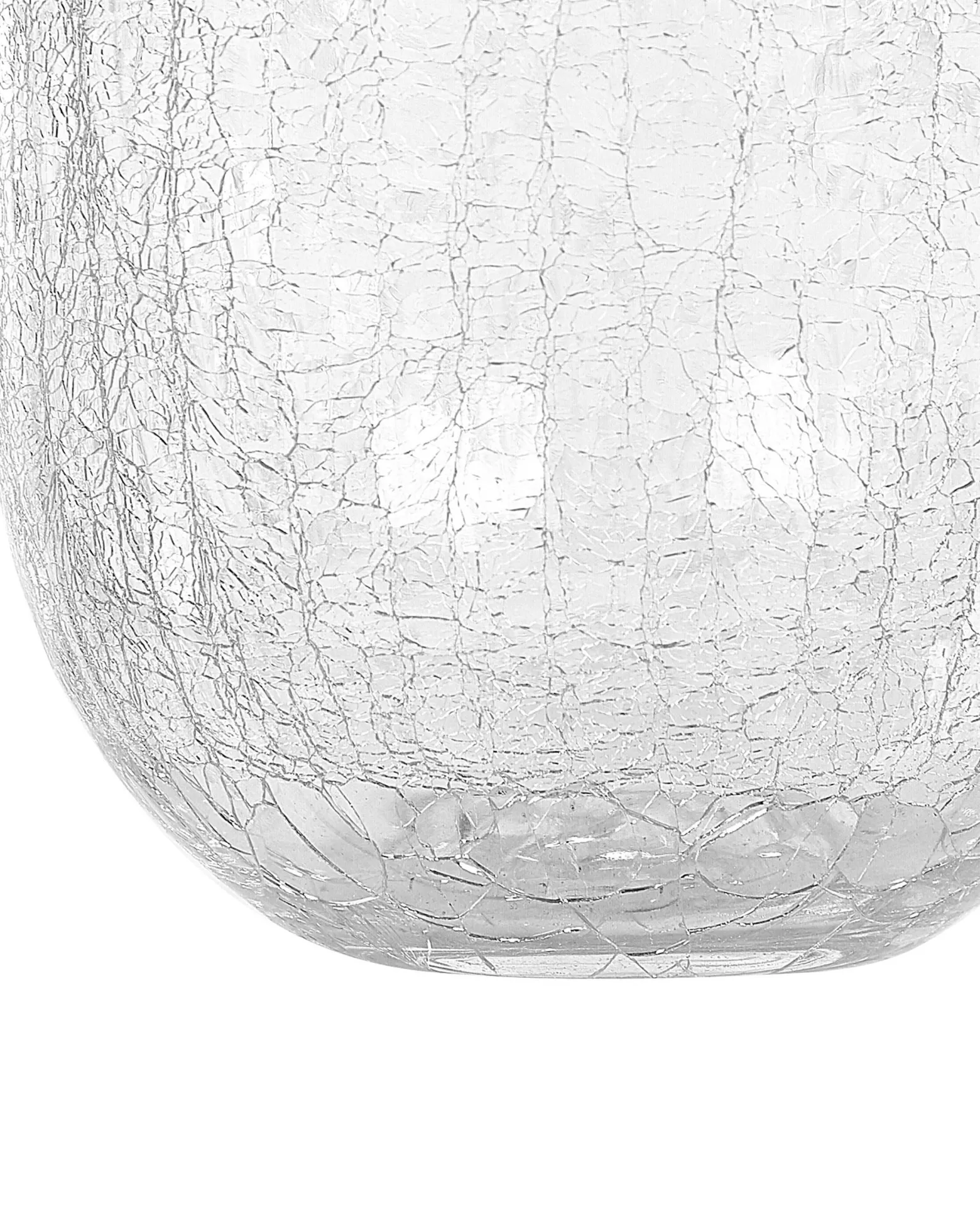 Wazon na kwiaty ozdobny szklany 28cm transparentny