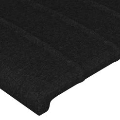 Wezgłowie Czarny 83 x 23 x 78/88 cm Tkanina vidaXL