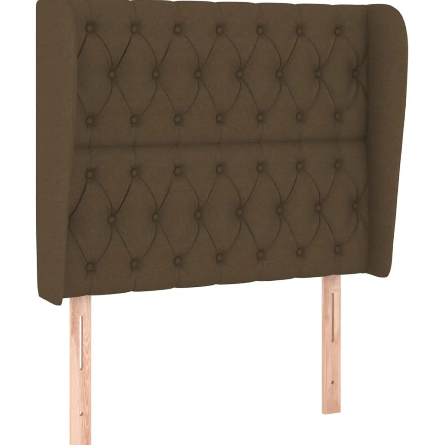 Wezgłowie Brąz 103 x 23 x 118/128 cm Tkanina vidaXL