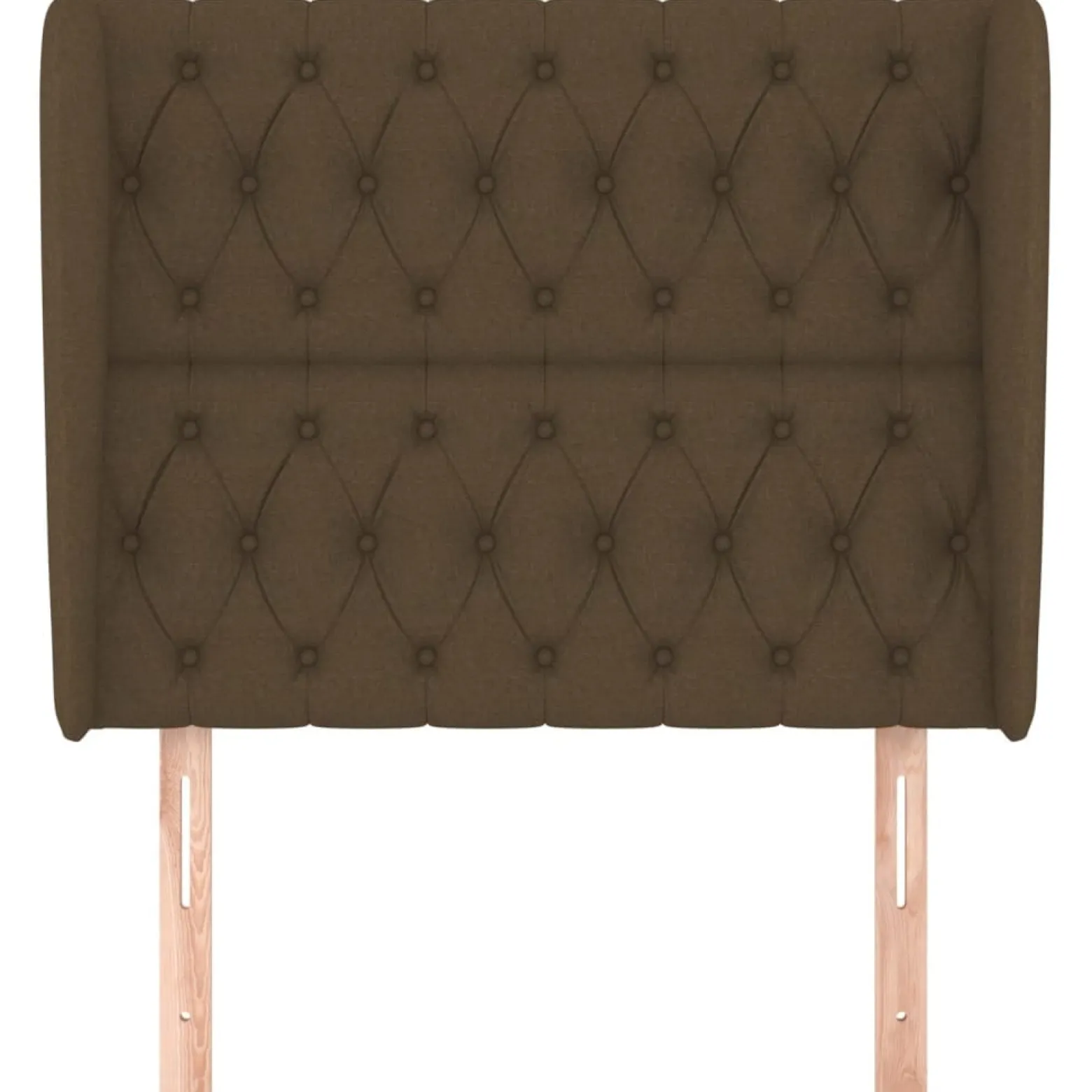 Wezgłowie Brąz 103 x 23 x 118/128 cm Tkanina vidaXL