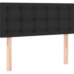 Wezgłowie Czarny 90 x 5 x 78/88 cm Sztuczna skóra vidaXL