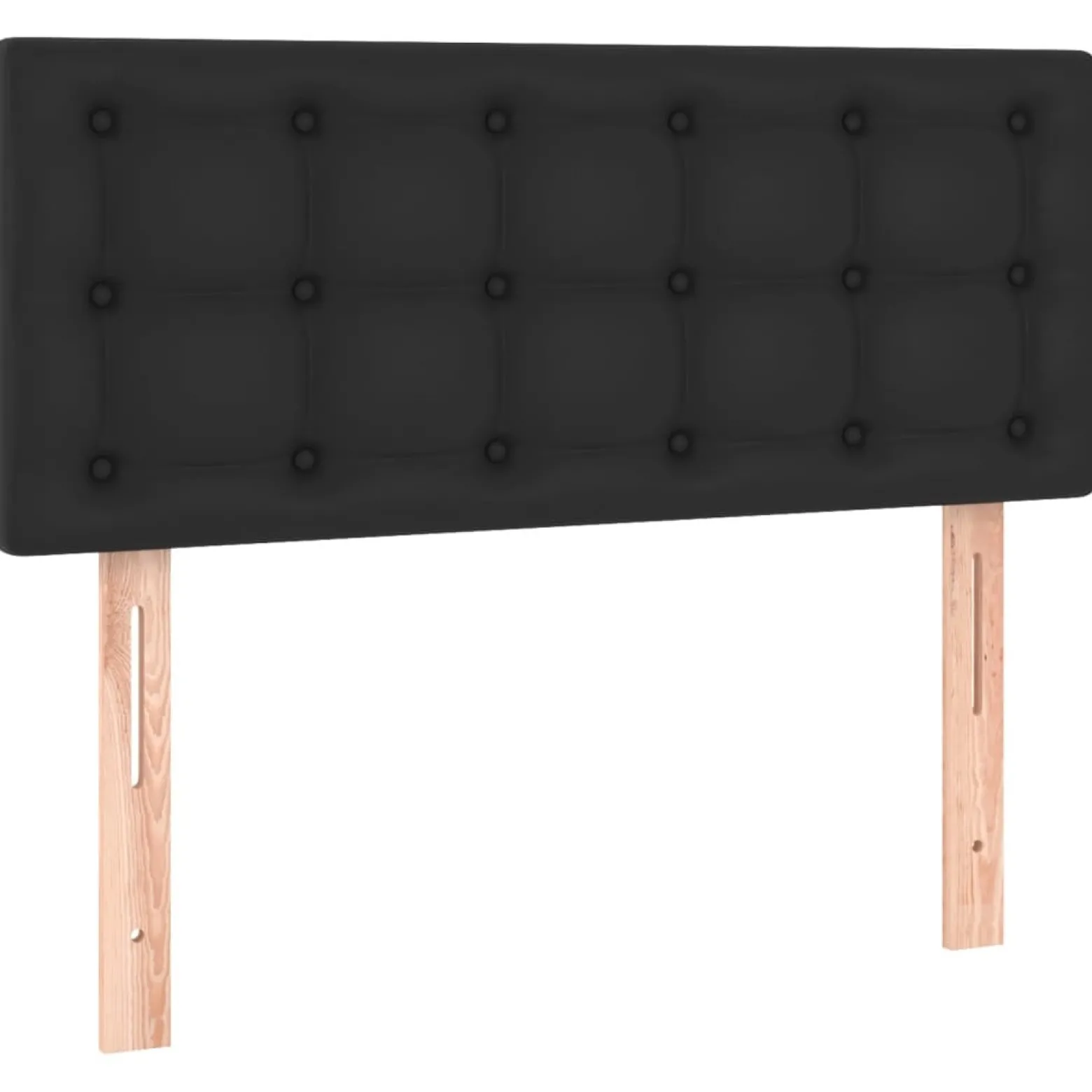 Wezgłowie Czarny 90 x 5 x 78/88 cm Sztuczna skóra vidaXL