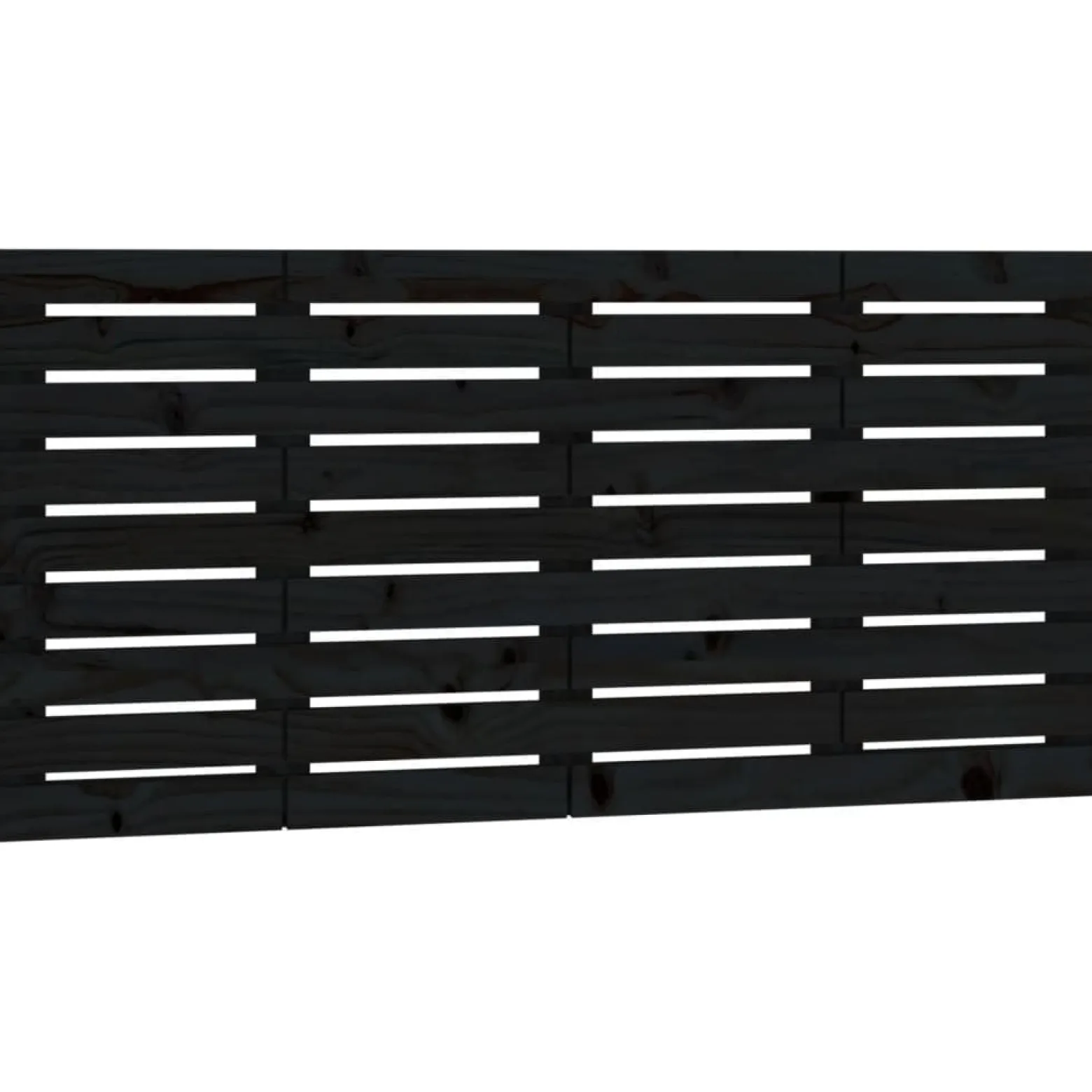 Wezgłowie łóżka Czarny 126 x 63 cm Pine Wood vidaXL