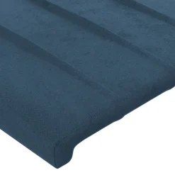 Wezgłowie Niebieski 93 x 23 x 118/128 cm Aksamit vidaXL