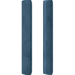Wezgłowie Niebieski 203 x 16 x 118/128 cm Aksamit vidaXL
