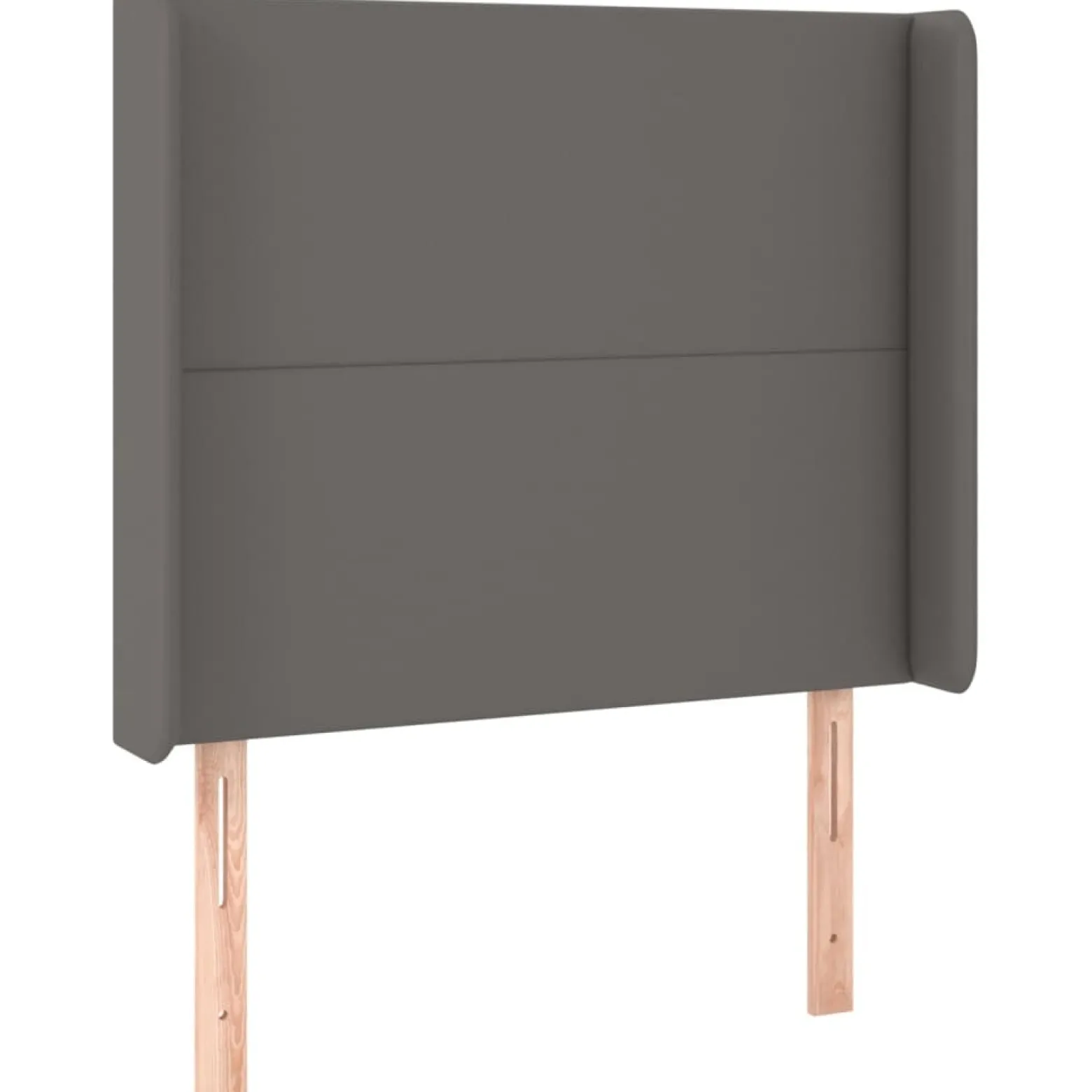 Wezgłowie Szary 103 x 16 x 118/128 cm Sztuczna skóra vidaXL
