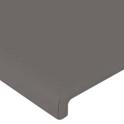 Wezgłowie Szary 103 x 16 x 118/128 cm Sztuczna skóra vidaXL