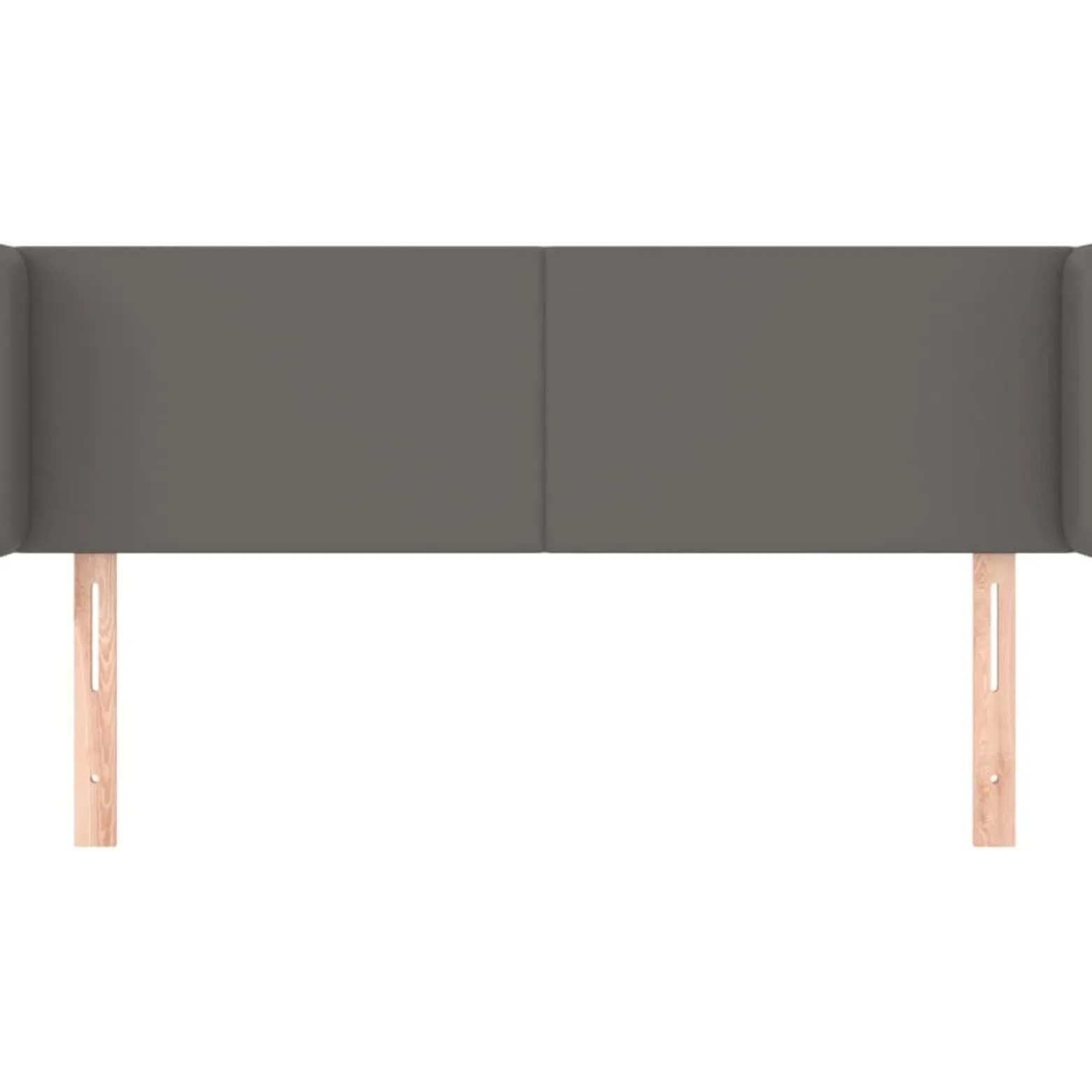 Wezgłowie Szary 147 x 16 x 78/88 cm Sztuczna skóra vidaXL