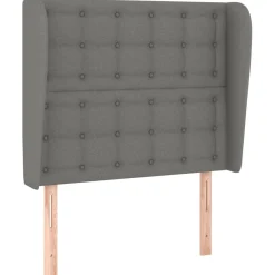 Wezgłowie Szary 83 x 23 x 118/128 cm Tkanina vidaXL