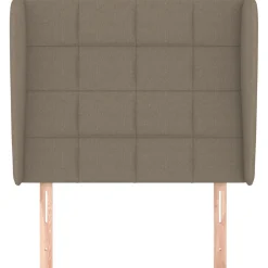 Wezgłowie Taupe 93 x 23 x 118/128 cm Tkanina vidaXL