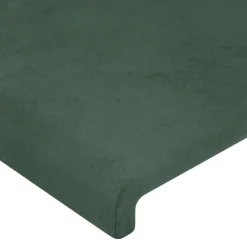 Wezgłowie Zielony 160 cm Aksamit Low vidaXL