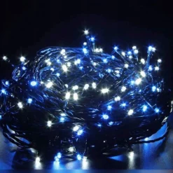 Światełka lampki LED 500 NIEBIESKI, FLASH BIAŁY 7781