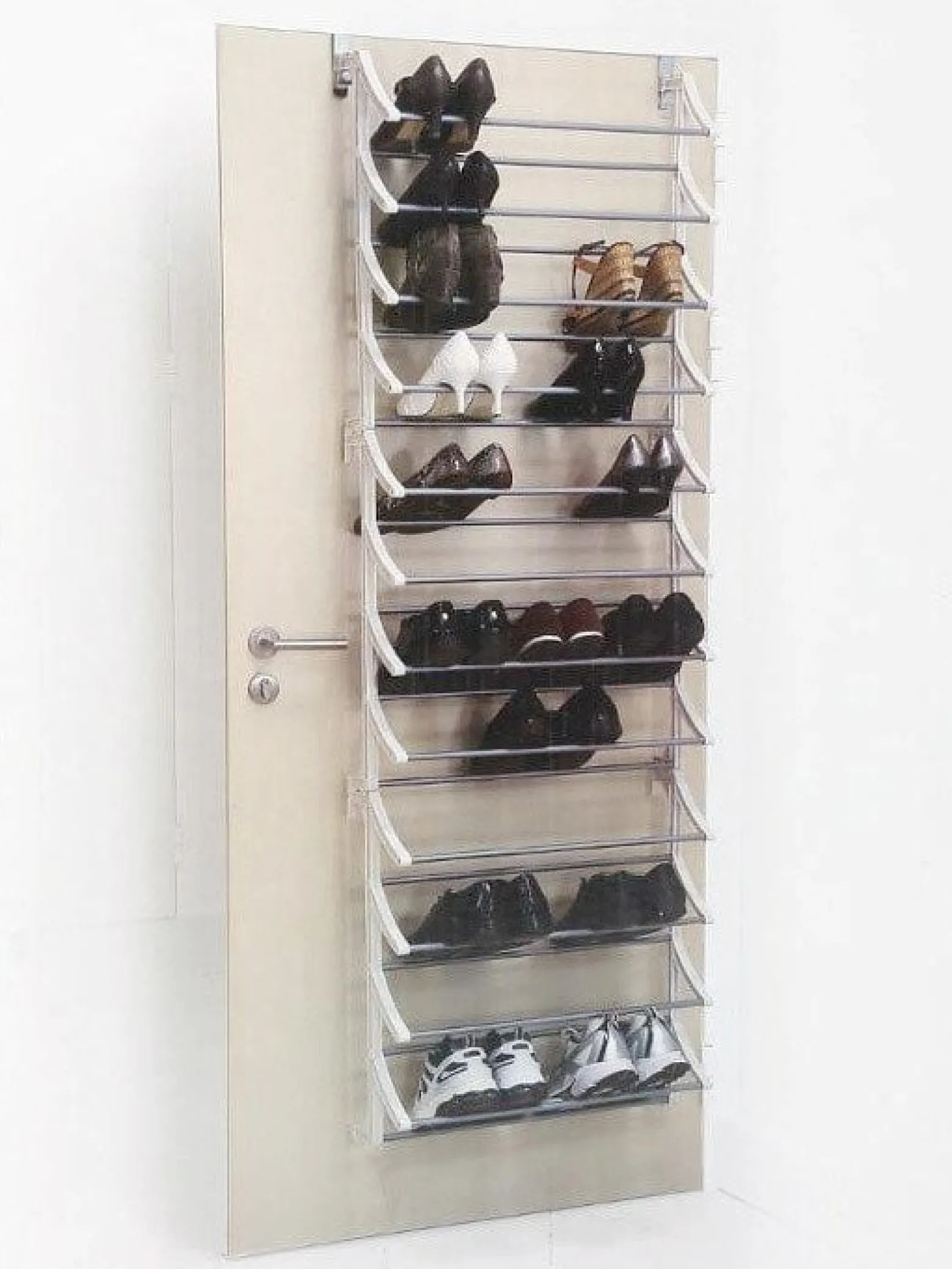 Wieszak na buty zawieszany na drzwi, 183 x 63 cm