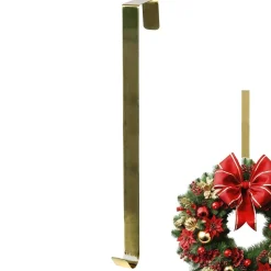 Wieszak na wianek metalowy złoty 30 cm