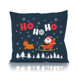 Świąteczna poszewka na poduszkę HOLLY JOLLY 45x45 HO HO HO