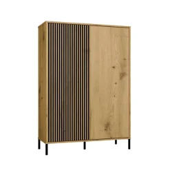 Witryna KAMARO 2DD Slim/Gładki Dąb Artisan Lamele