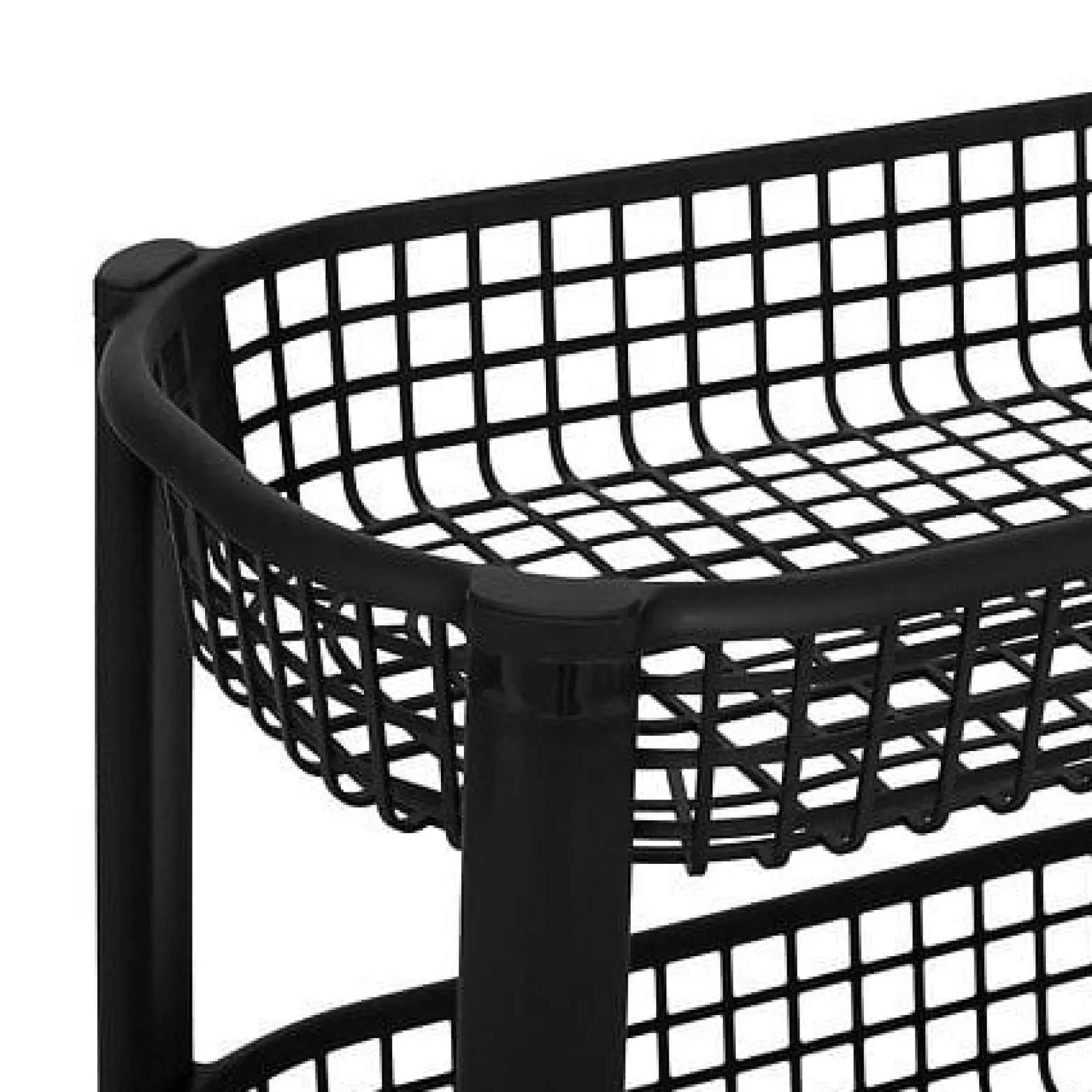 Wózek kuchenny na kółkach BASKET, plastikowy, 46,5 x 25,5 x 79 cm