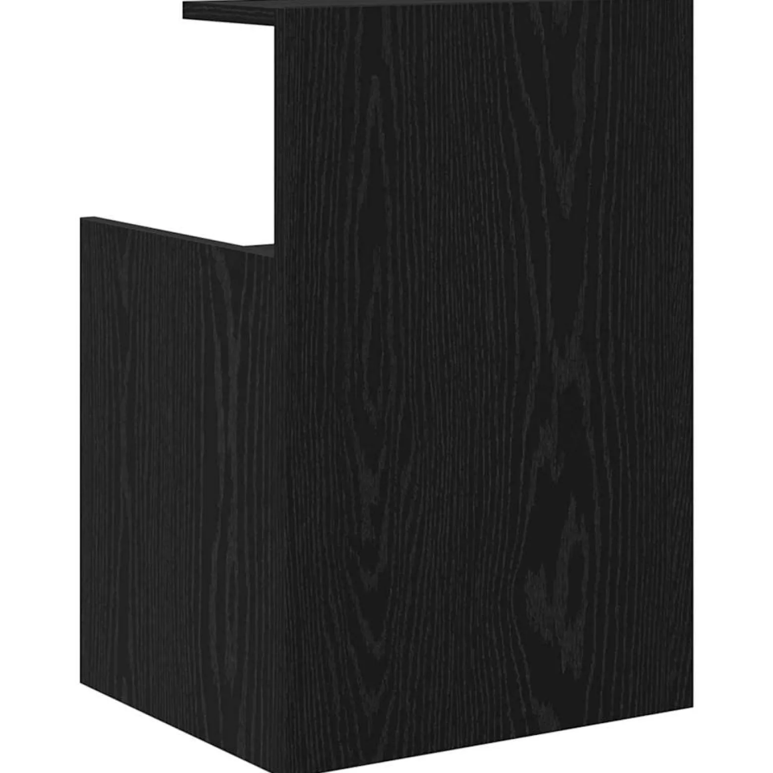 2x Szafka Nocna Czarna Komoda Stolik Półka Nocna Do Sypialni 40 x 35 x 60