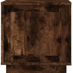 2x Szafka Nocna Stolik Komoda Brązowa z Drzwiami Do Sypialni 44x35x45 cm