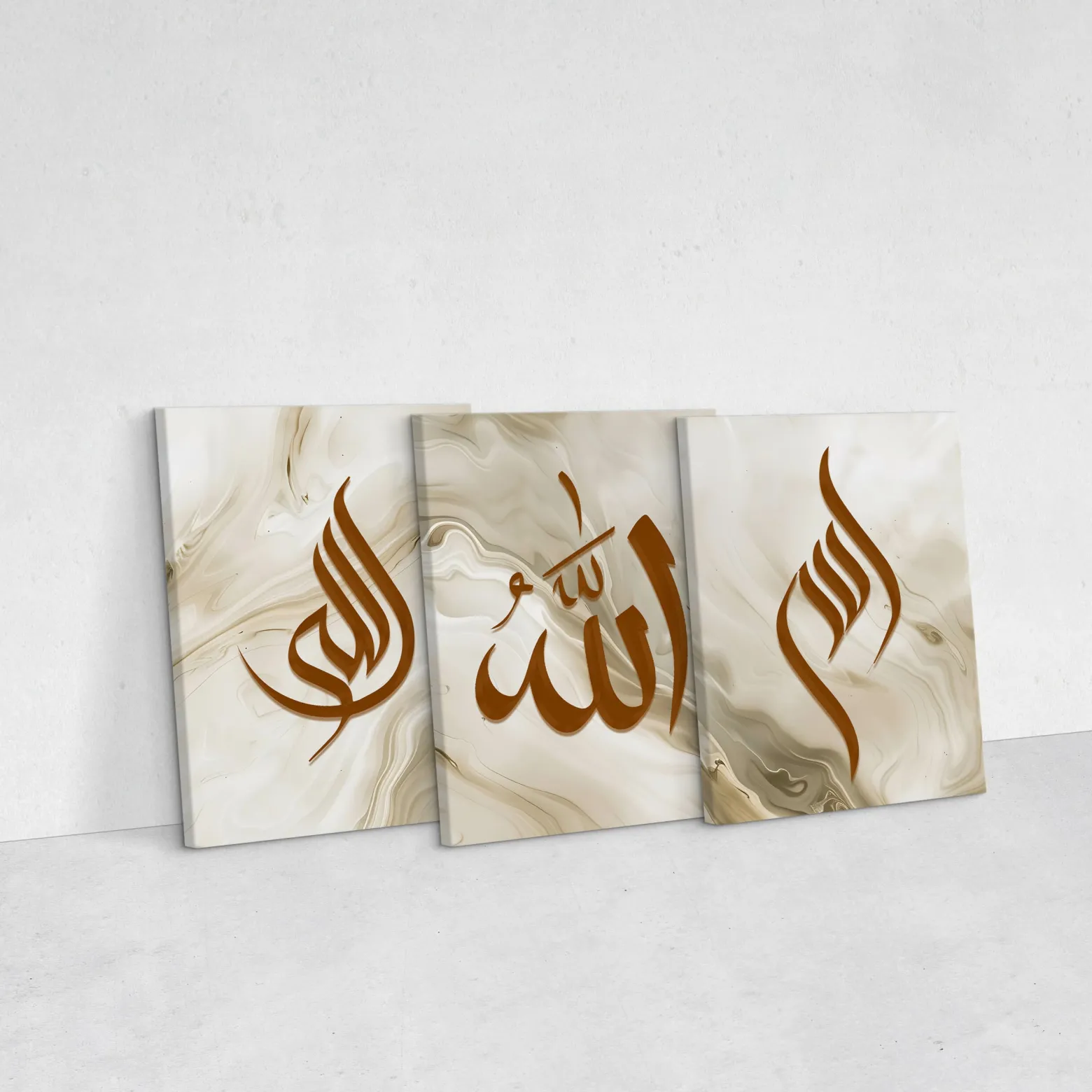 3x Obraz Set Islamskie Znaki Glamour 30x40cm