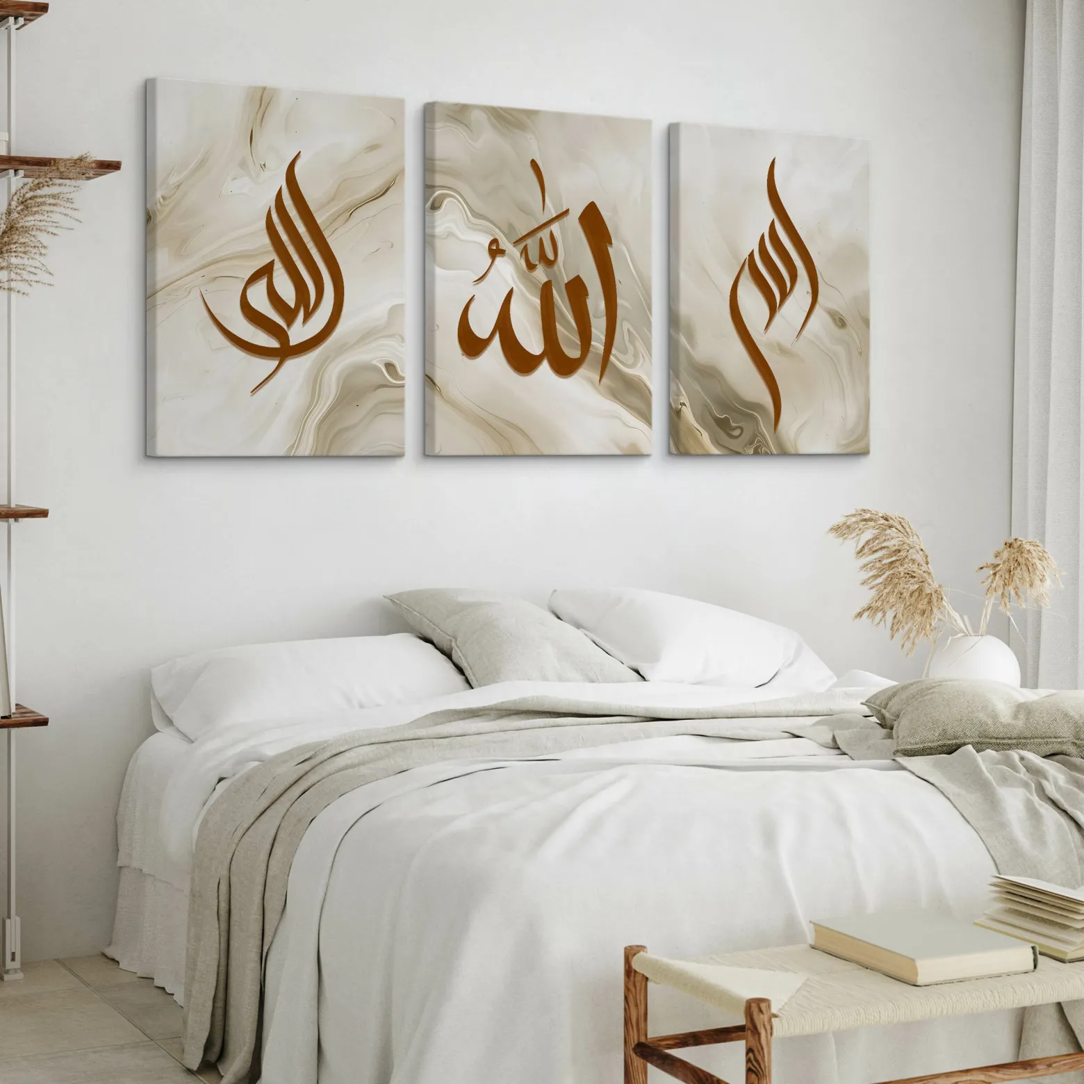 3x Obraz Set Islamskie Znaki Glamour 30x40cm