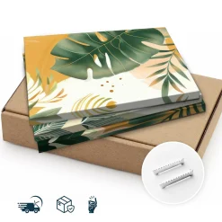 3x Obraz Set Styl Boho Liście Tropikalne Monstery Bananowce 30x40cm
