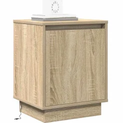 2x Szafka Nocna Brąz Komoda Stolik Półka Nocna Do Sypialni 39 x 34.5 x 50