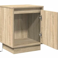 2x Szafka Nocna Brąz Komoda Stolik Półka Nocna Do Sypialni 39 x 34.5 x 50