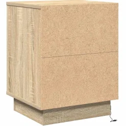 2x Szafka Nocna Brąz Komoda Stolik Półka Nocna Do Sypialni 39 x 34.5 x 50
