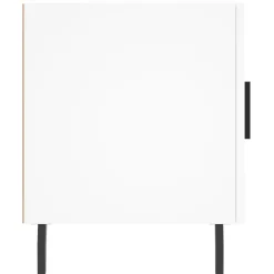 2x Szafka Nocna Stolik Komoda Biała z Drzwiami Do Sypialni 40x40x50 cm