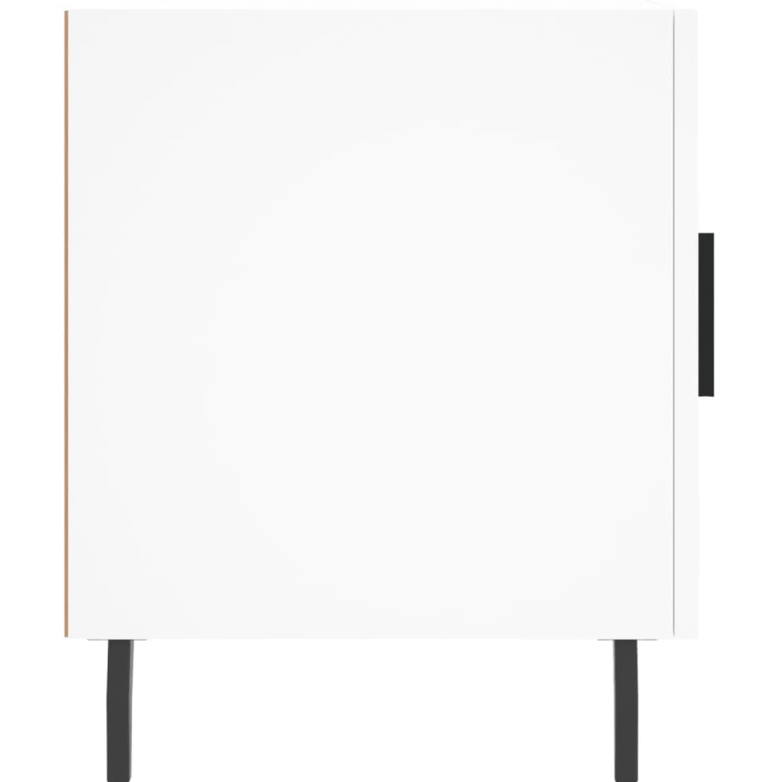 2x Szafka Nocna Stolik Komoda Biała z Drzwiami Do Sypialni 40x40x50 cm
