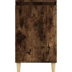 2x Szafka Nocna Stolik Komoda Brązowa z Drzwiami Do Sypialni 40x35x70 cm