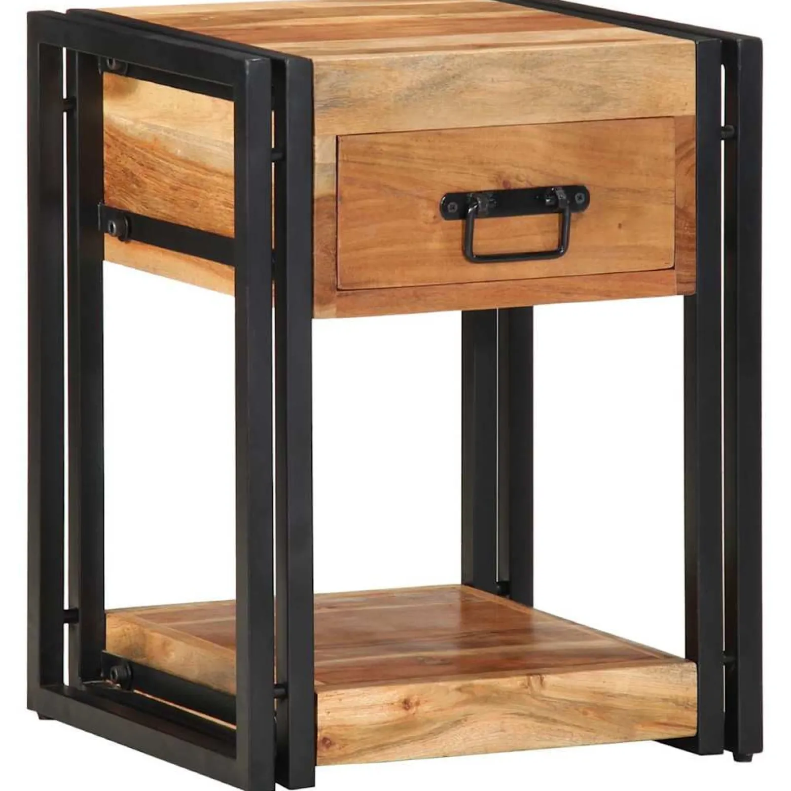 2x Szafka Nocna z Drewna z Odzysku Komoda Stolik Do Sypialni 40 x 35 x 50