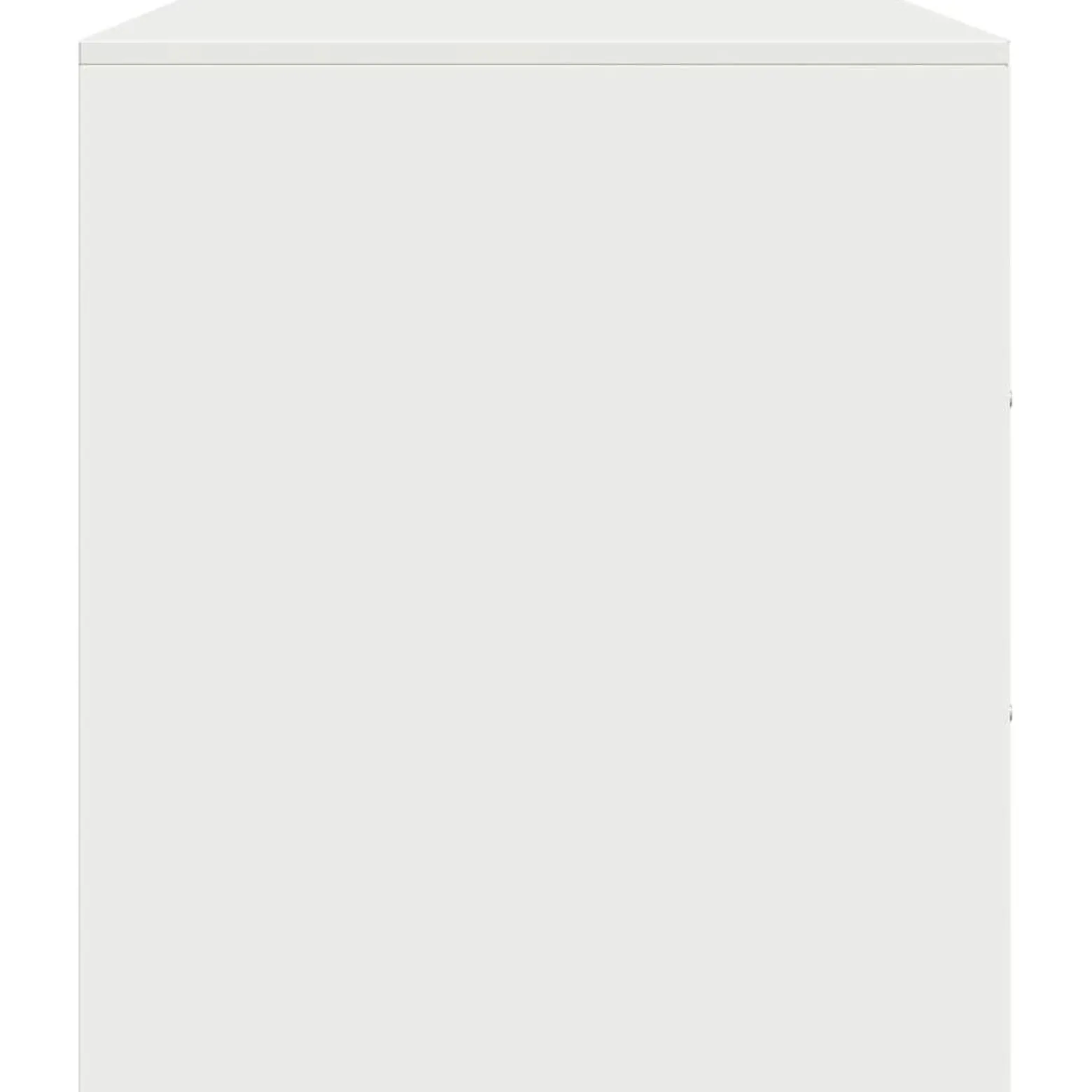 2x Szafka Pod Telewizor Półka Stolik RTV Biały Stal 67x39x44 cm