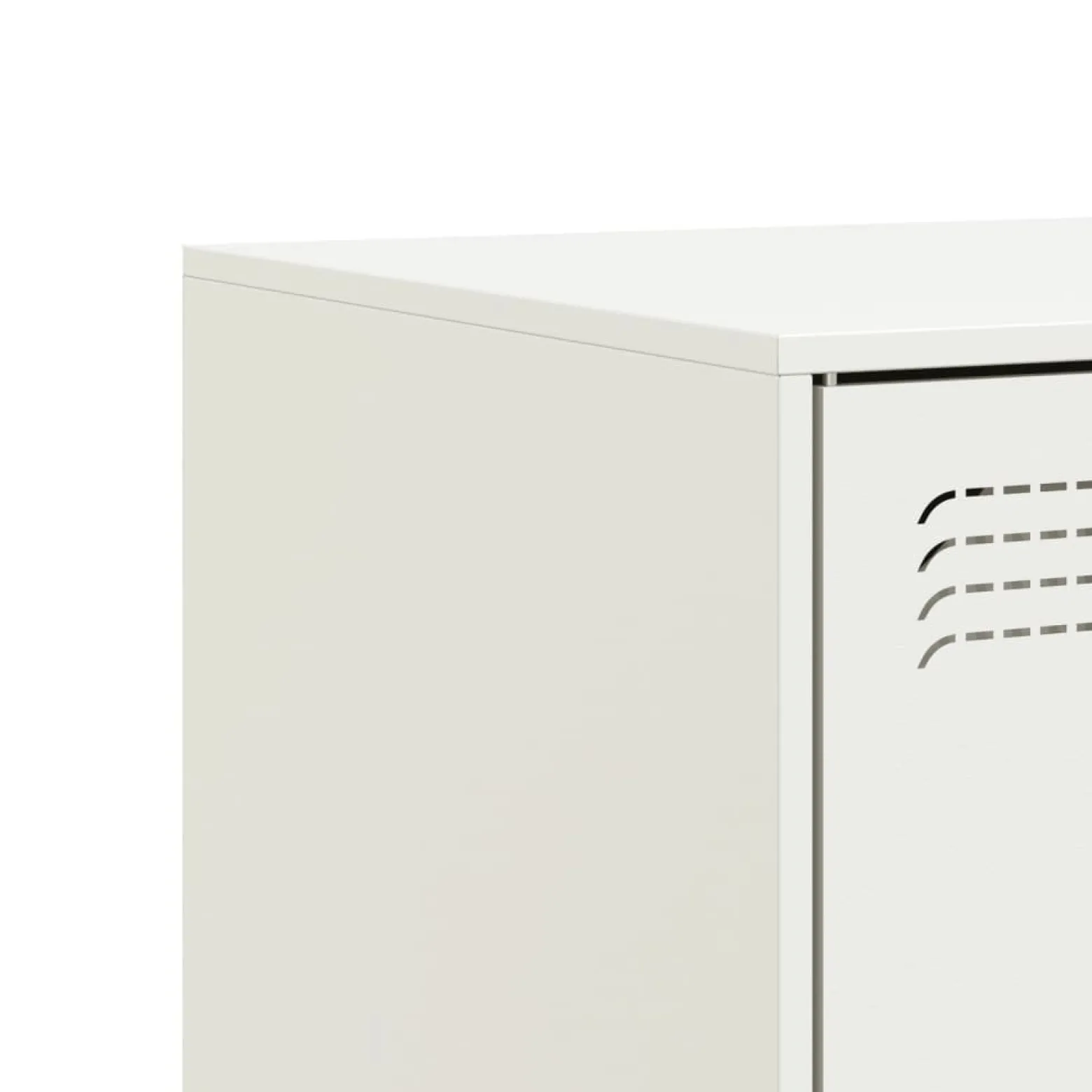 2x Szafka Pod Telewizor Półka Stolik RTV Biały Stal 67x39x44 cm