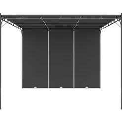 Zadaszenie ogrodowe Antracyt 4 x 3 x 2.25 m Poliester vidaXL