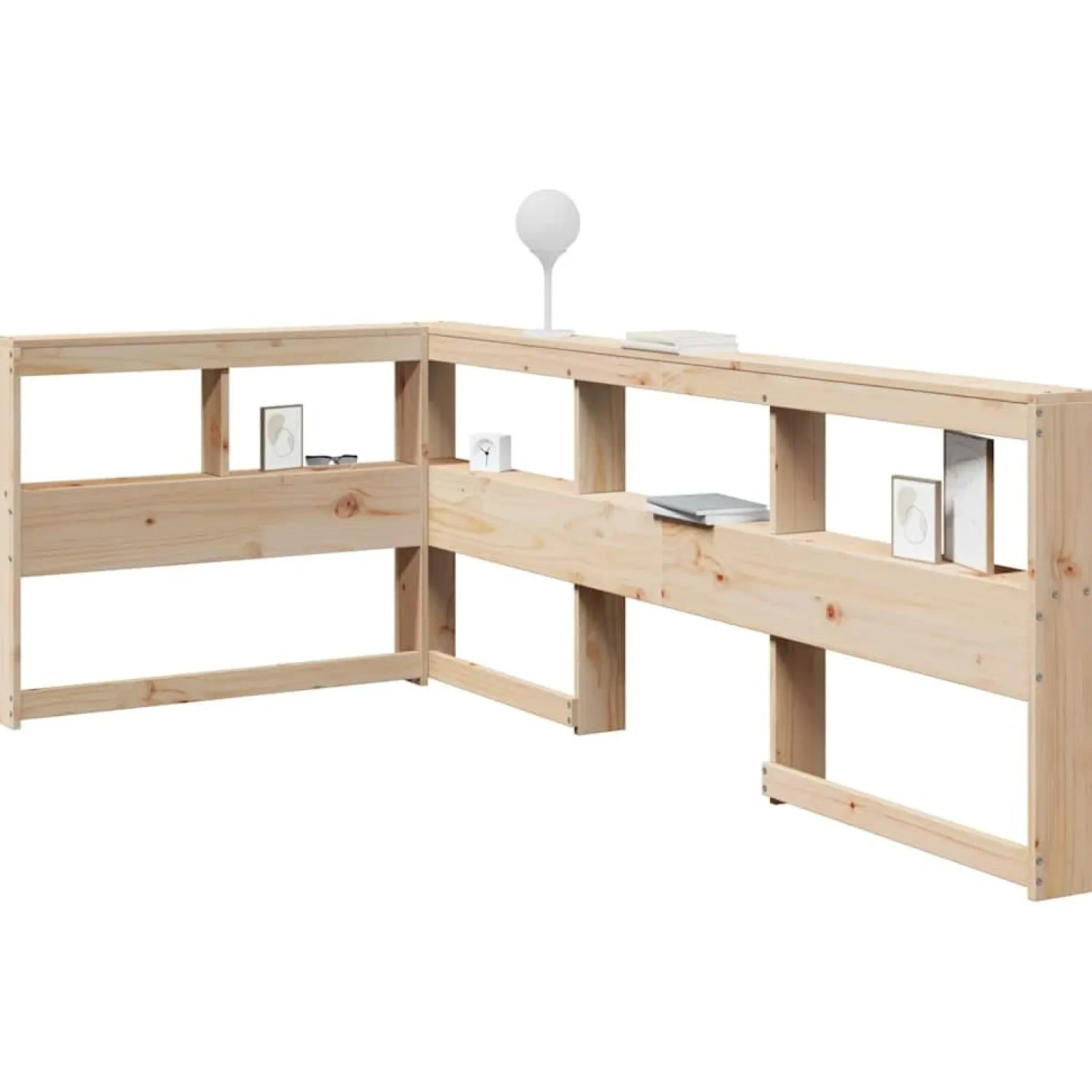 Zagłówek regału na książki Brąz 98.5 x 218.5 x 80 cm vidaXL