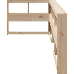 Zagłówek regału na książki Brąz 98.5 x 218.5 x 80 cm vidaXL