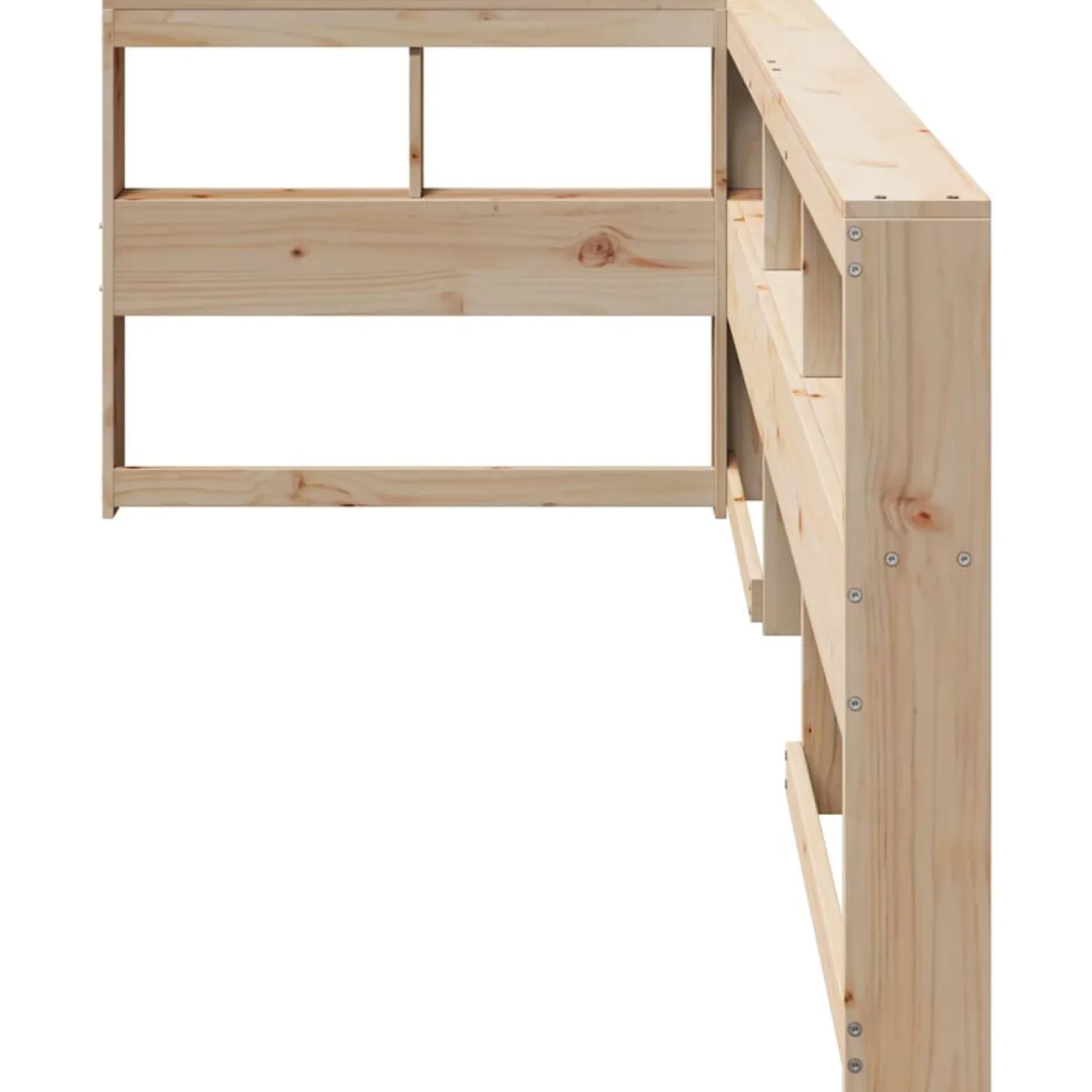 Zagłówek regału na książki Brąz 98.5 x 218.5 x 80 cm vidaXL