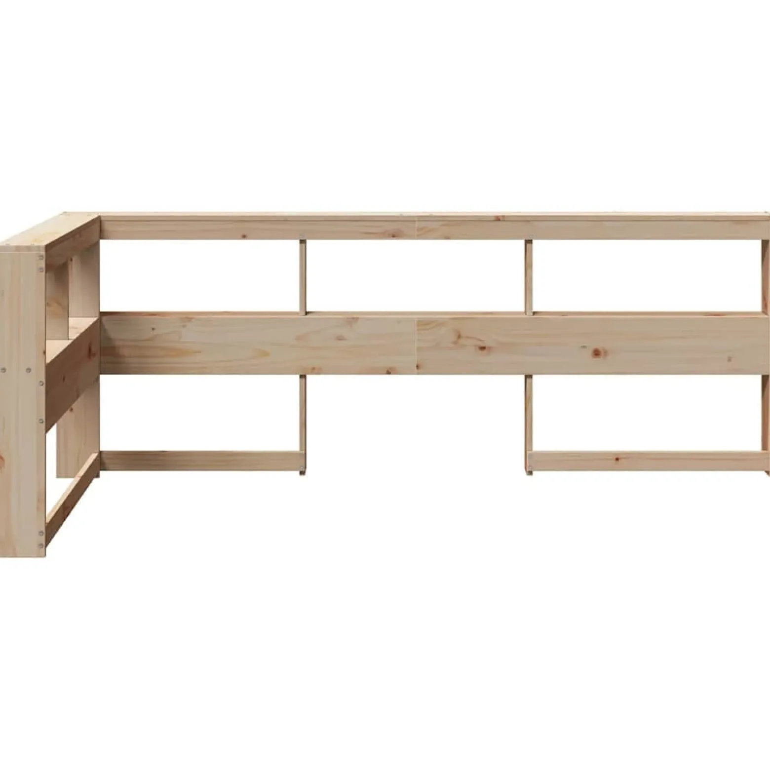 Zagłówek regału na książki Brąz 98.5 x 218.5 x 80 cm vidaXL