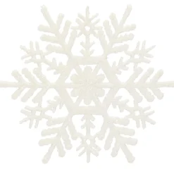 Zawieszki śnieżynki 12 szt. ozdoby choinkowe 10 cm białe
