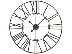 Zegar ścienny metalowy 80 cm czarny