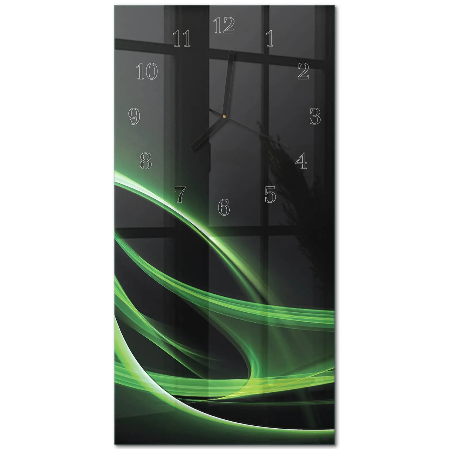 Zegar ścienny 30x60 Abstrakcja design na ścianę