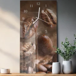 Zegar ścienny 30x60 Fasola cichy mechanizm salon