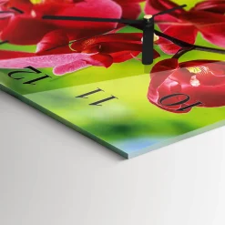 Zegar loft 30x30 Orchidea nowoczesny na ścianę