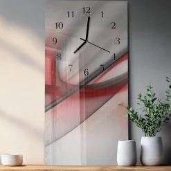 Zegar nowoczesny 30x60 Abstrakcja ozdobny ścienny